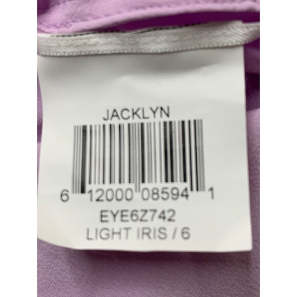 BCBGMAXAZRIA Light Iris Jacklyn Strapless Tiered Mini Dress Size 6 RO10228 - Picture 6 of 11